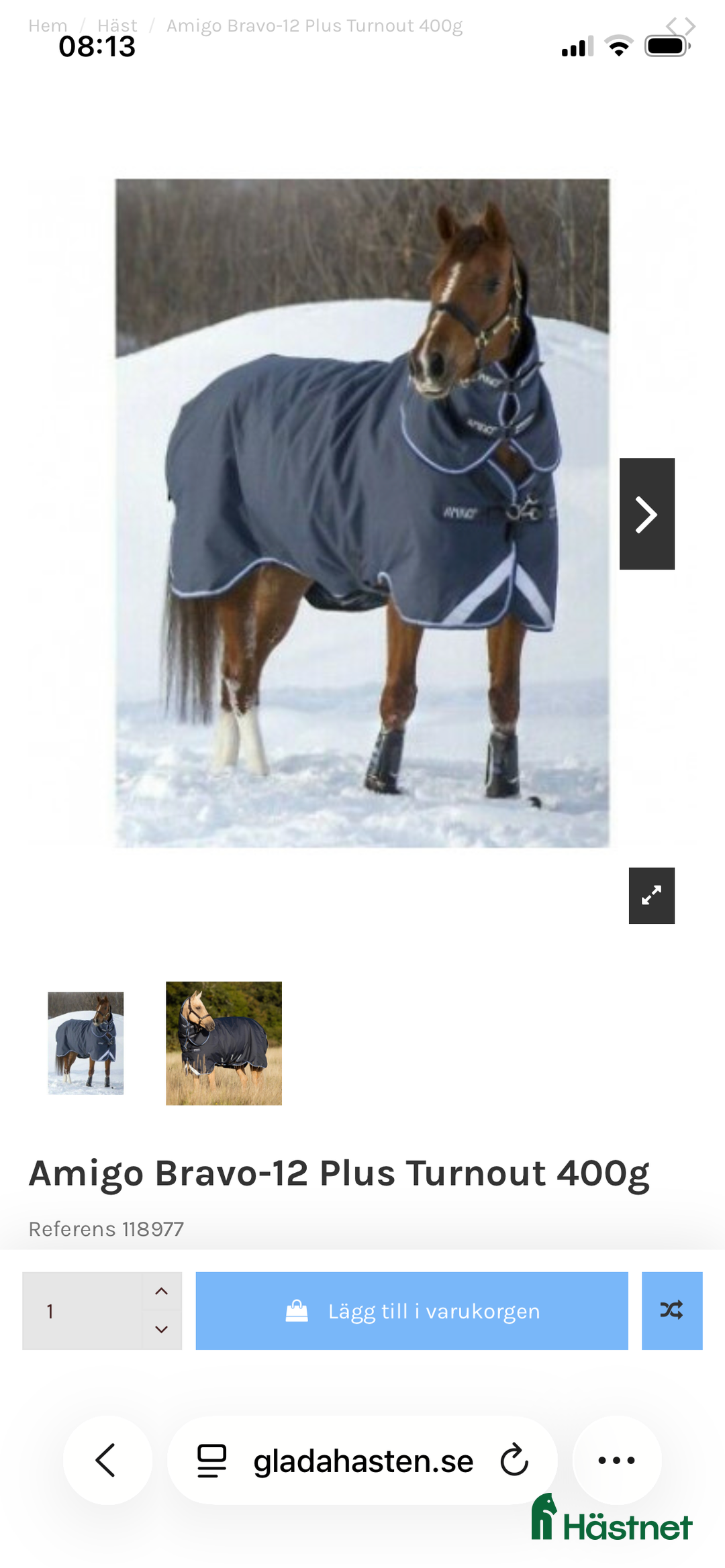 Täcken hästutrustning till salu:  vintertäcke inkl hals  - Annons 6