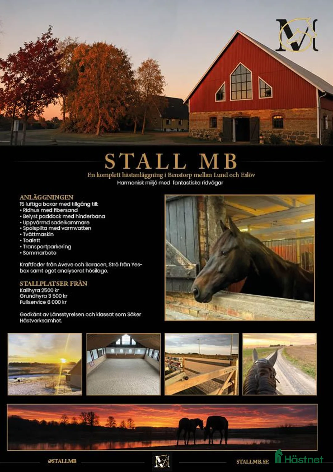 stallplats finnes: Välkommen till Stall MB - Annons 1