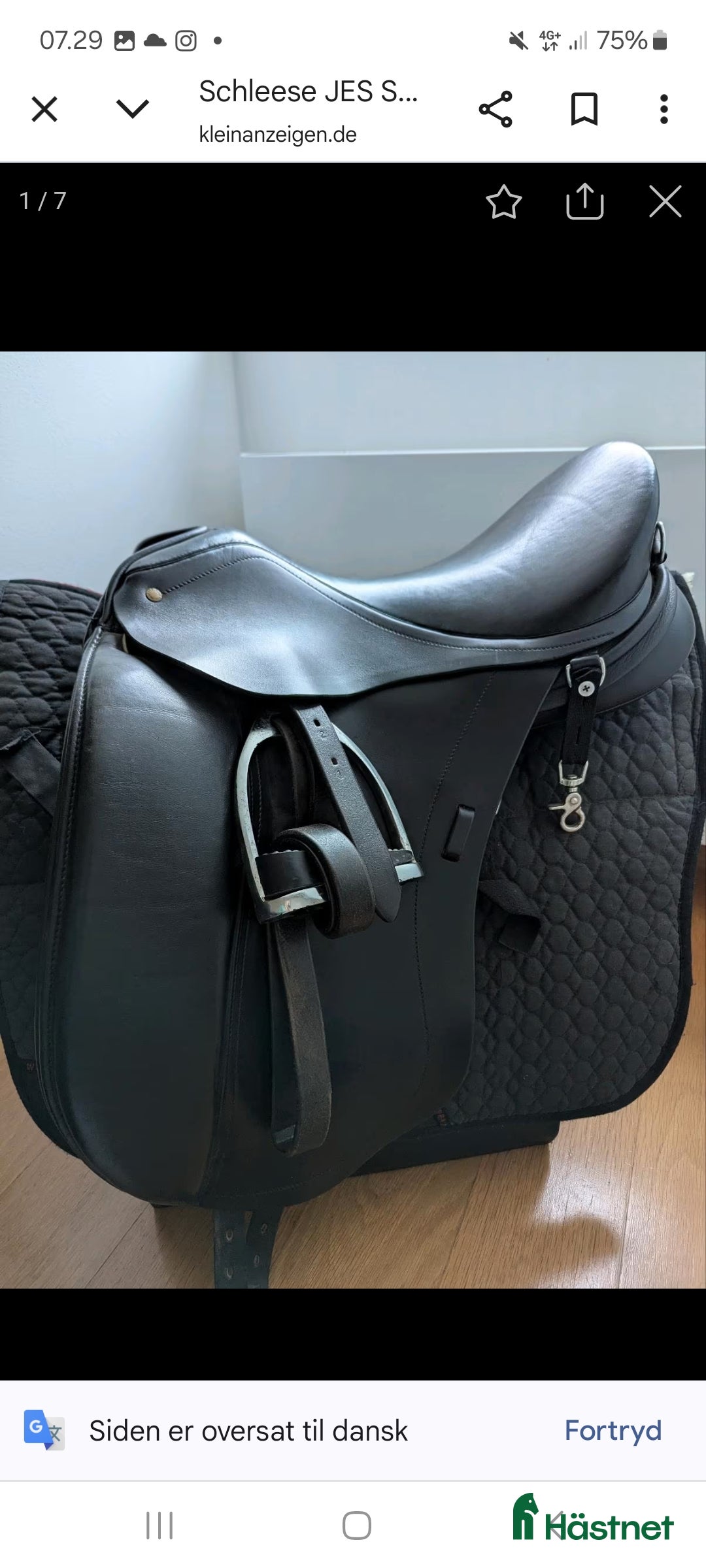 Sadlar hästutrustning till salu: Dressursadel Schleese Pirat  - Annons 1