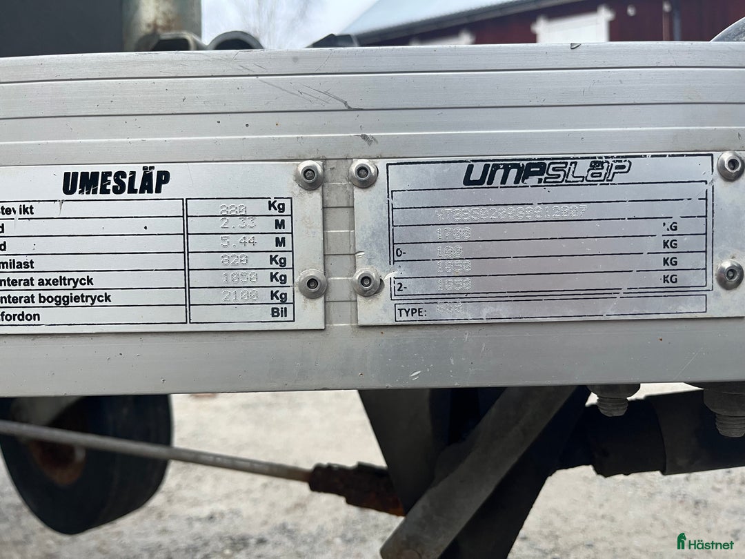 Hästtransporter  fordon & transport till salu: Umesläp b50 i Kramfors - Annons 6