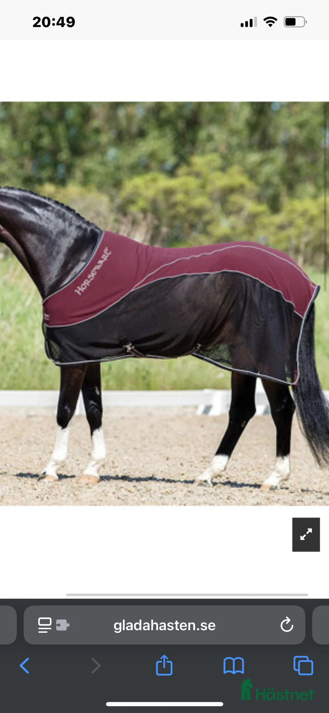 Täcken hästutrustning till salu: Svettäcke strl 130 i Oskarshamn - Annons 3