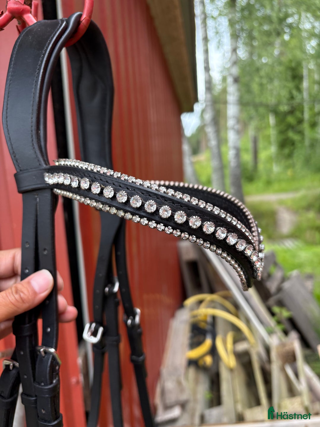 Träns hästutrustning till salu: Svart träns med Döbert pannband  i Karlstad - Annons 6