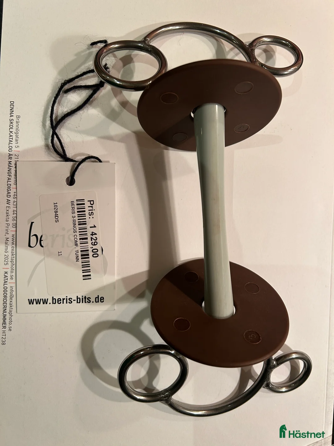 Träns hästutrustning till salu: Beris bett, loose ring, 1300 mm, Soft i Bjärred - Annons 2