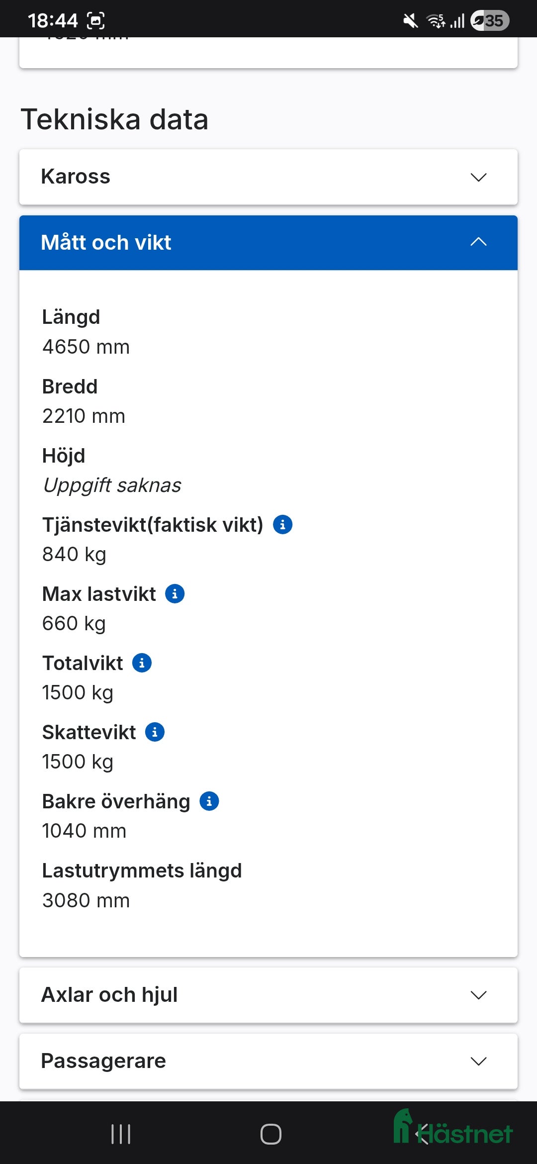 Hästtransporter  fordon & transport till salu: Christ Comet  i Katrineholm - Annons 4