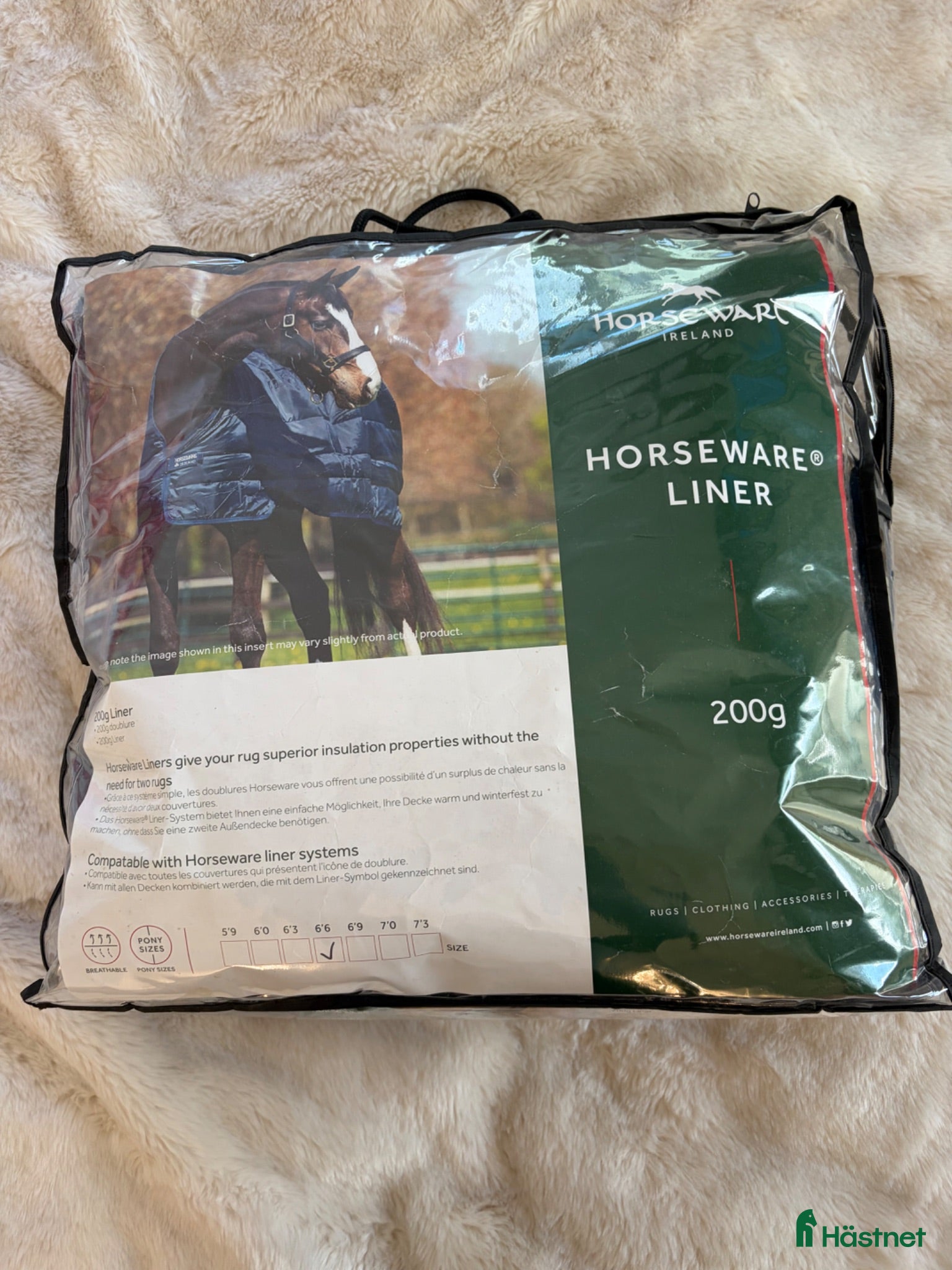 Täcken hästutrustning Mörkblå horseware liner 200g - Annons 20