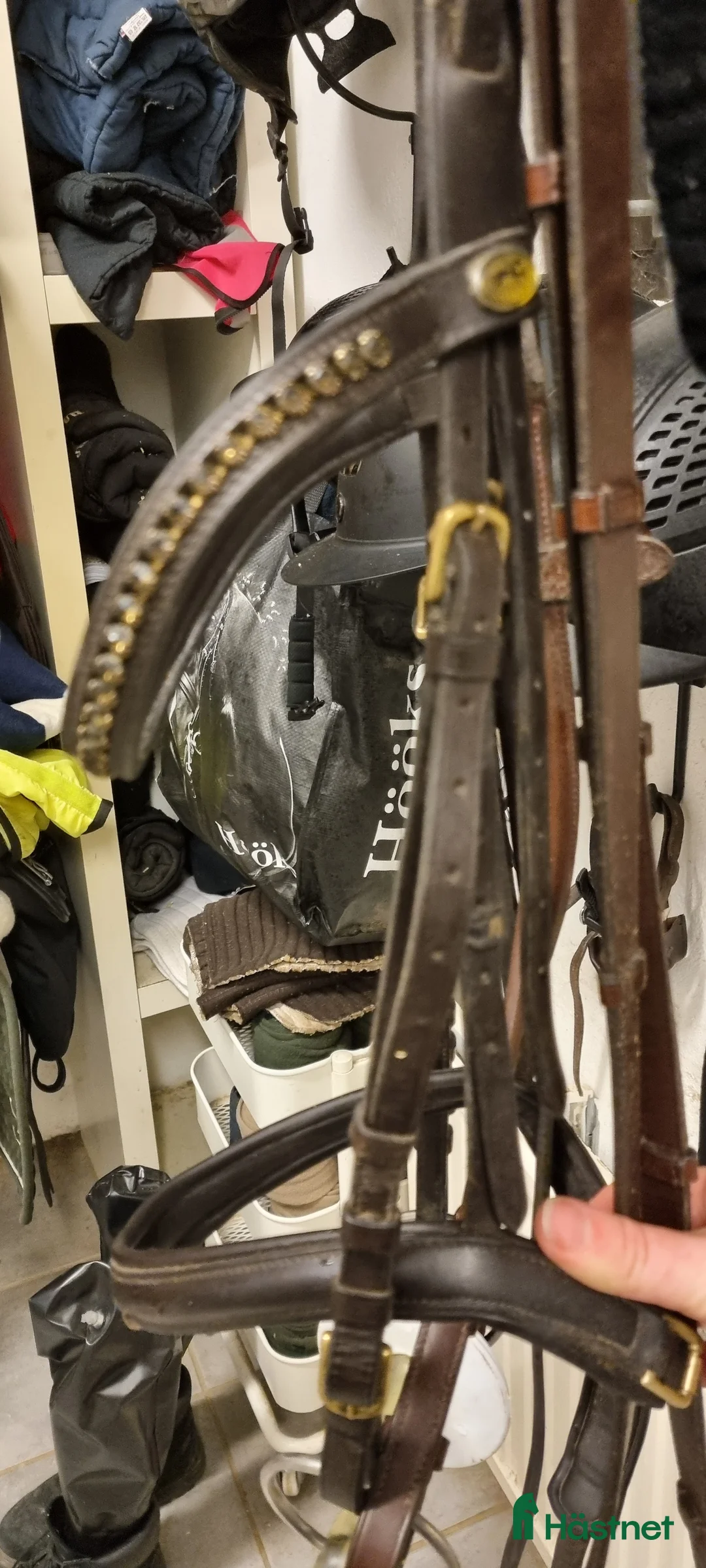 Träns hästutrustning till salu: Mörkbrunt schockemöhle-träns, stl Full - Annons 1