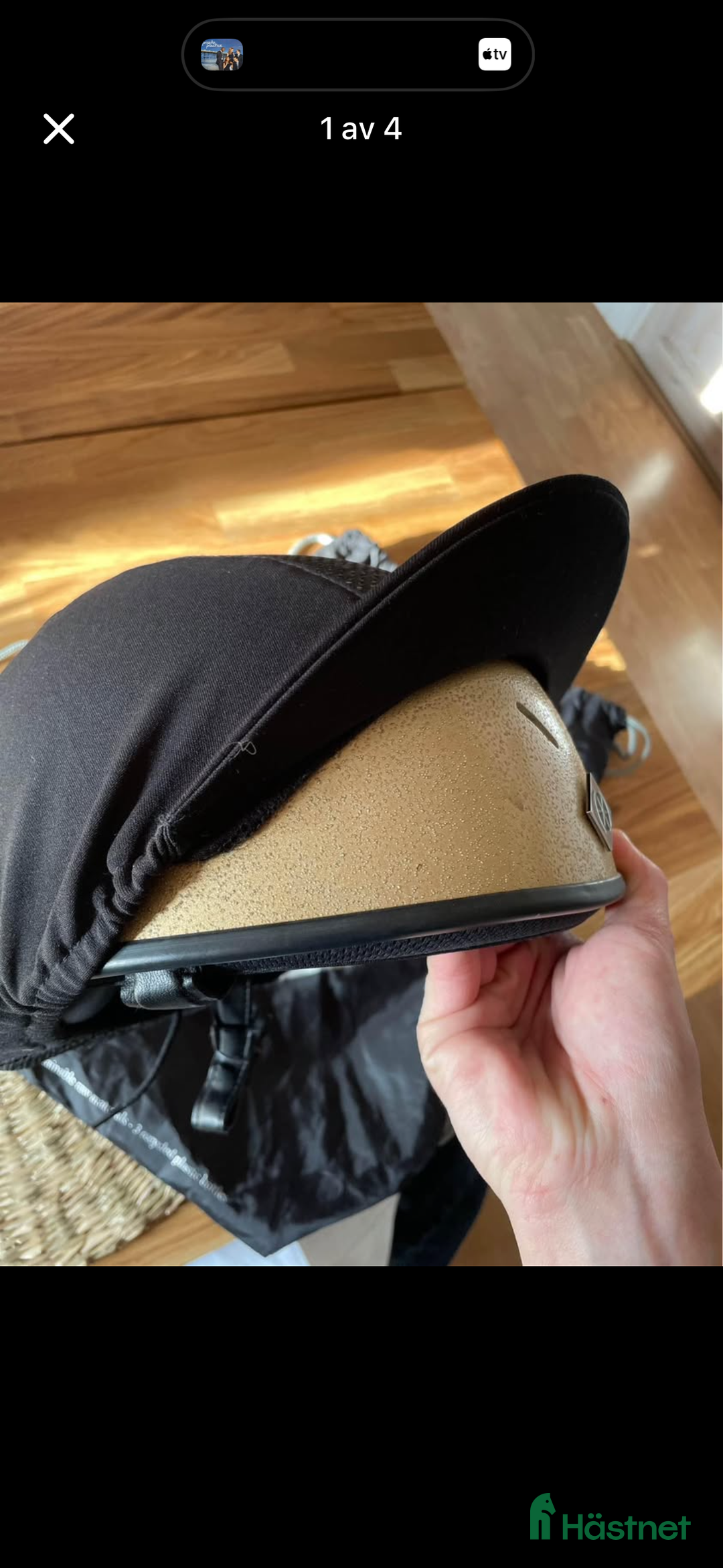 Hjälmar ryttarutrustning till salu: Fälttävlanshjälm Charles Owen i Väderstad - Annons 1