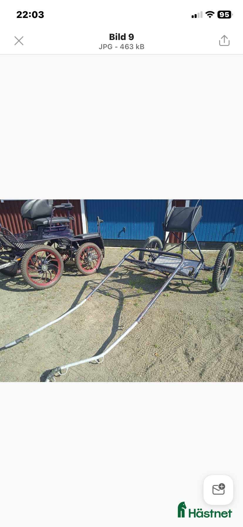 Körsulkys körning till salu: Inkörningssulky - Annons 1