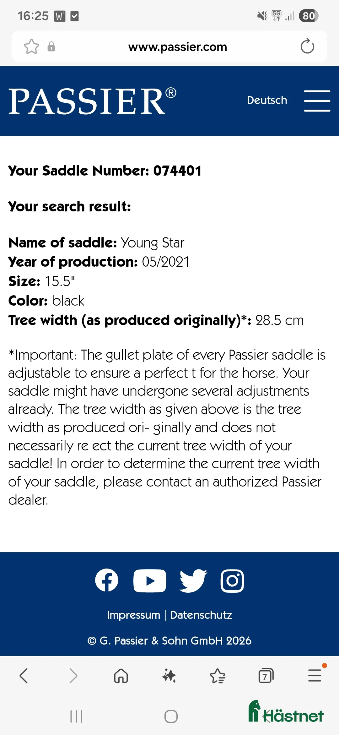 Sadlar hästutrustning till salu: Passier dressyrsadel 15,5" i Trelleborg - Annons 5