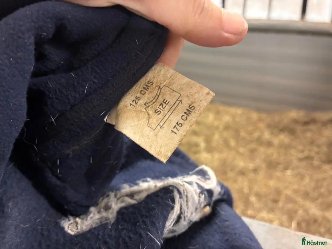Täcken hästutrustning till salu: Blått fleesetäcke - Annons 2