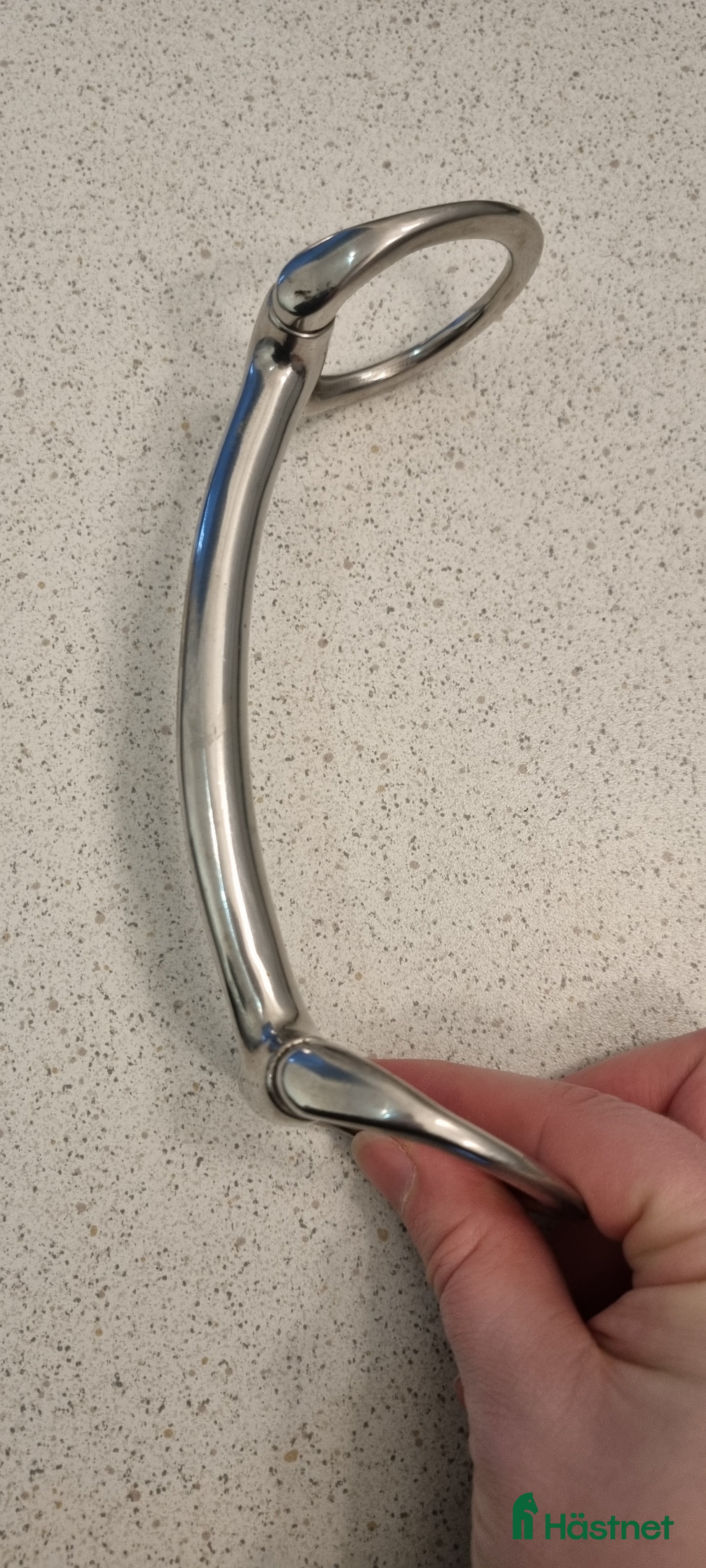 Bett hästutrustning Rakt bett stl 11,5. Fasta ringar - Annons 5