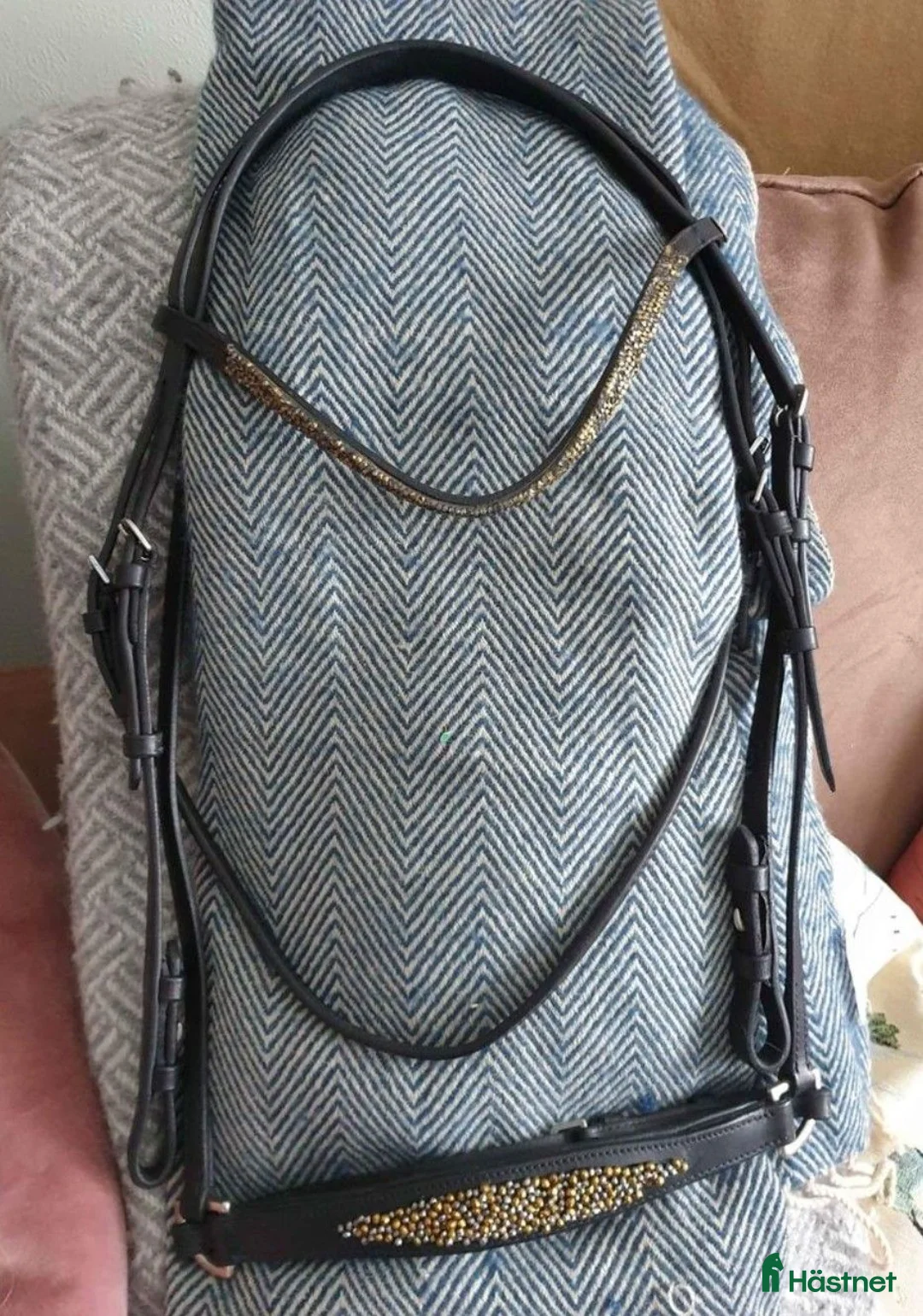 Träns hästutrustning till salu: Svart remontträns full i Timrå - Annons 1