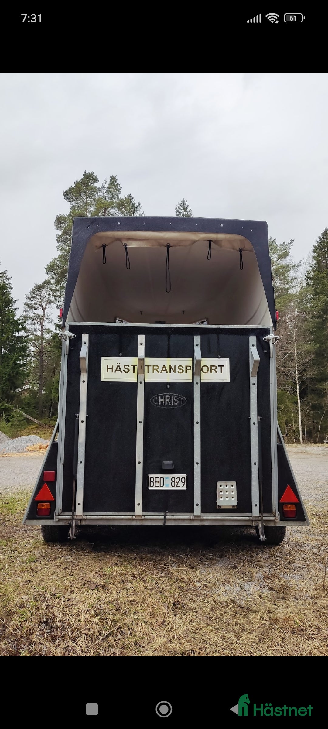 Hästtransporter  fordon & transport till salu: Fin Christ Comet med plastgolv  i Brottby - Annons 5