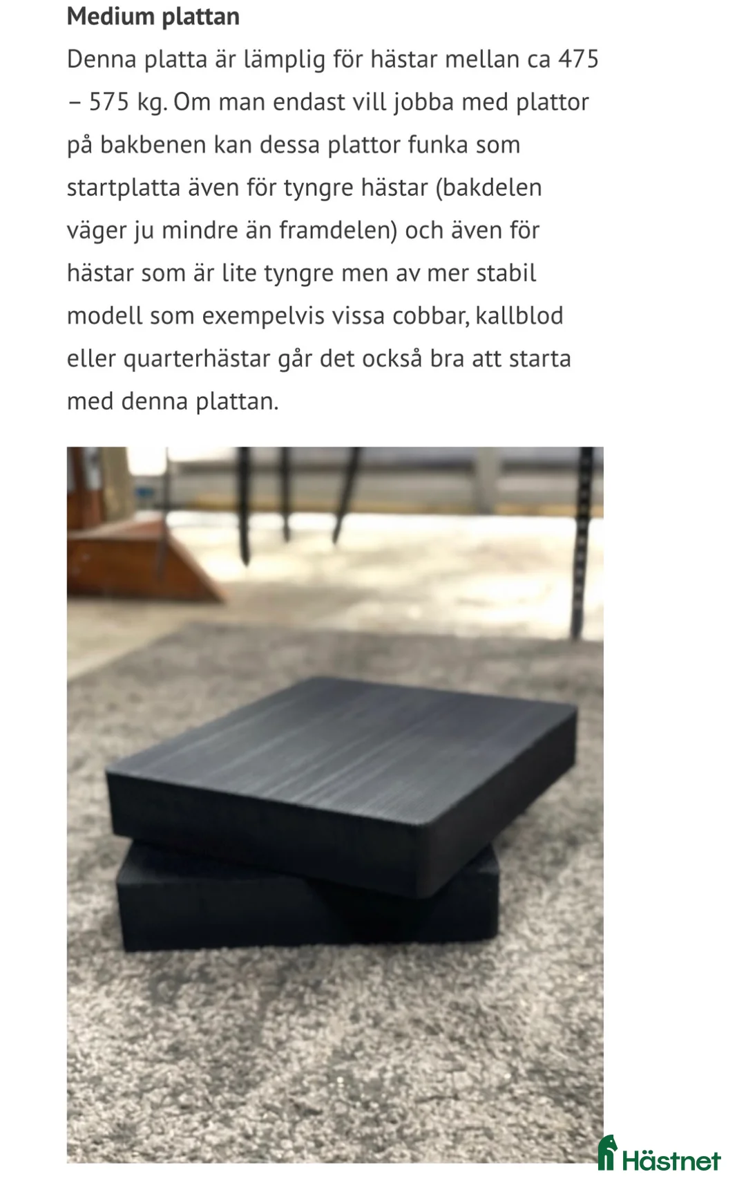 Övrig Hästutrustning hästutrustning till salu: Balansplattor Medium - Annons 2