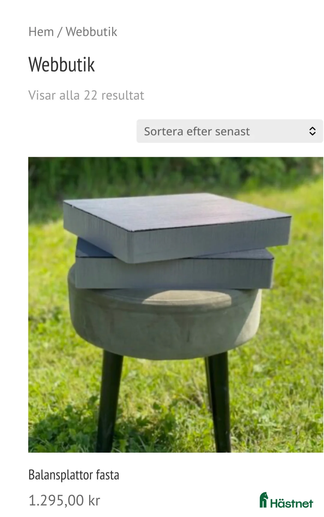 Övrig Hästutrustning hästutrustning till salu: Balansplattor Fast - Annons 1