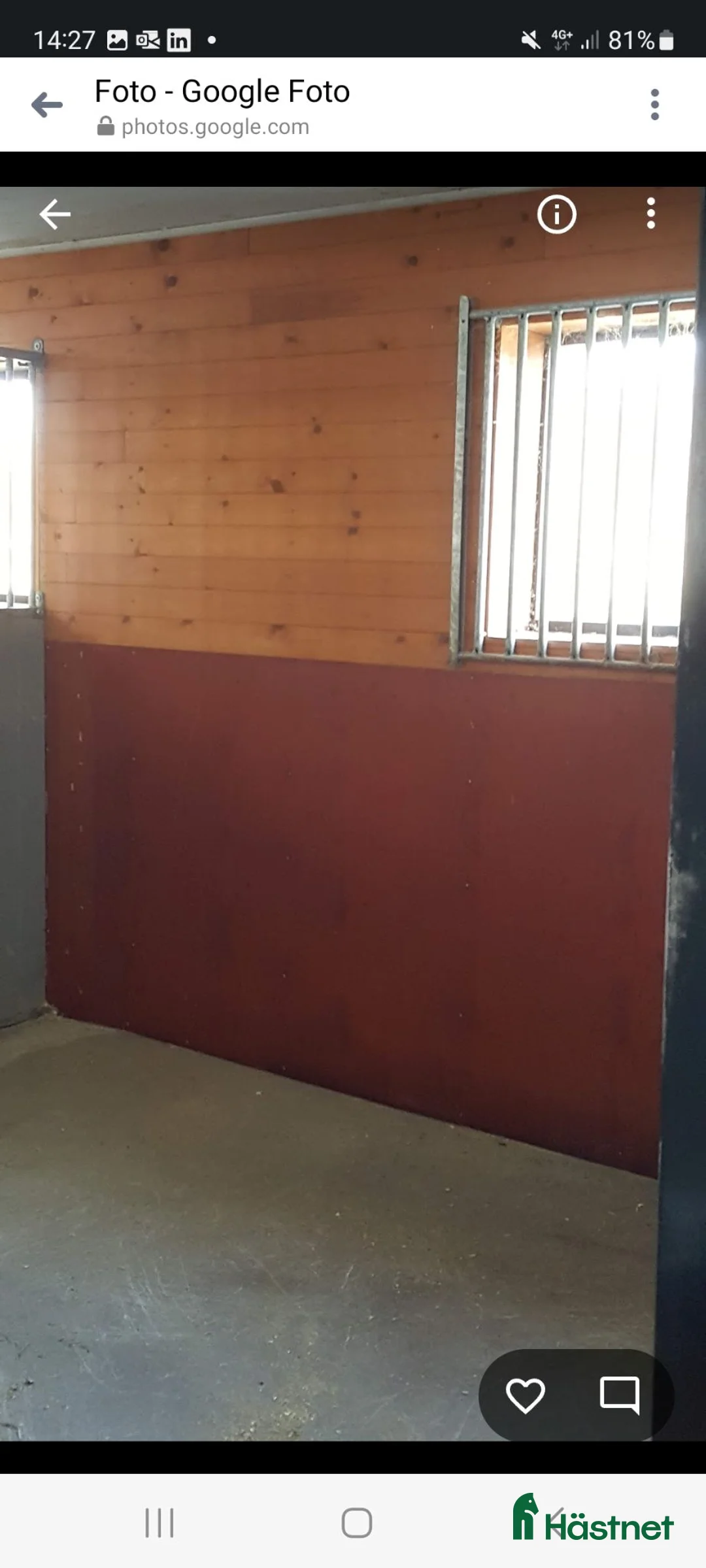  stallplats finnes: Stallplatser I trivsamt stall utanför Katrineholm  - Annons 6