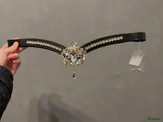 Övrig Hästutrustning hästutrustning Ponny pannband svart läder - Annons 7