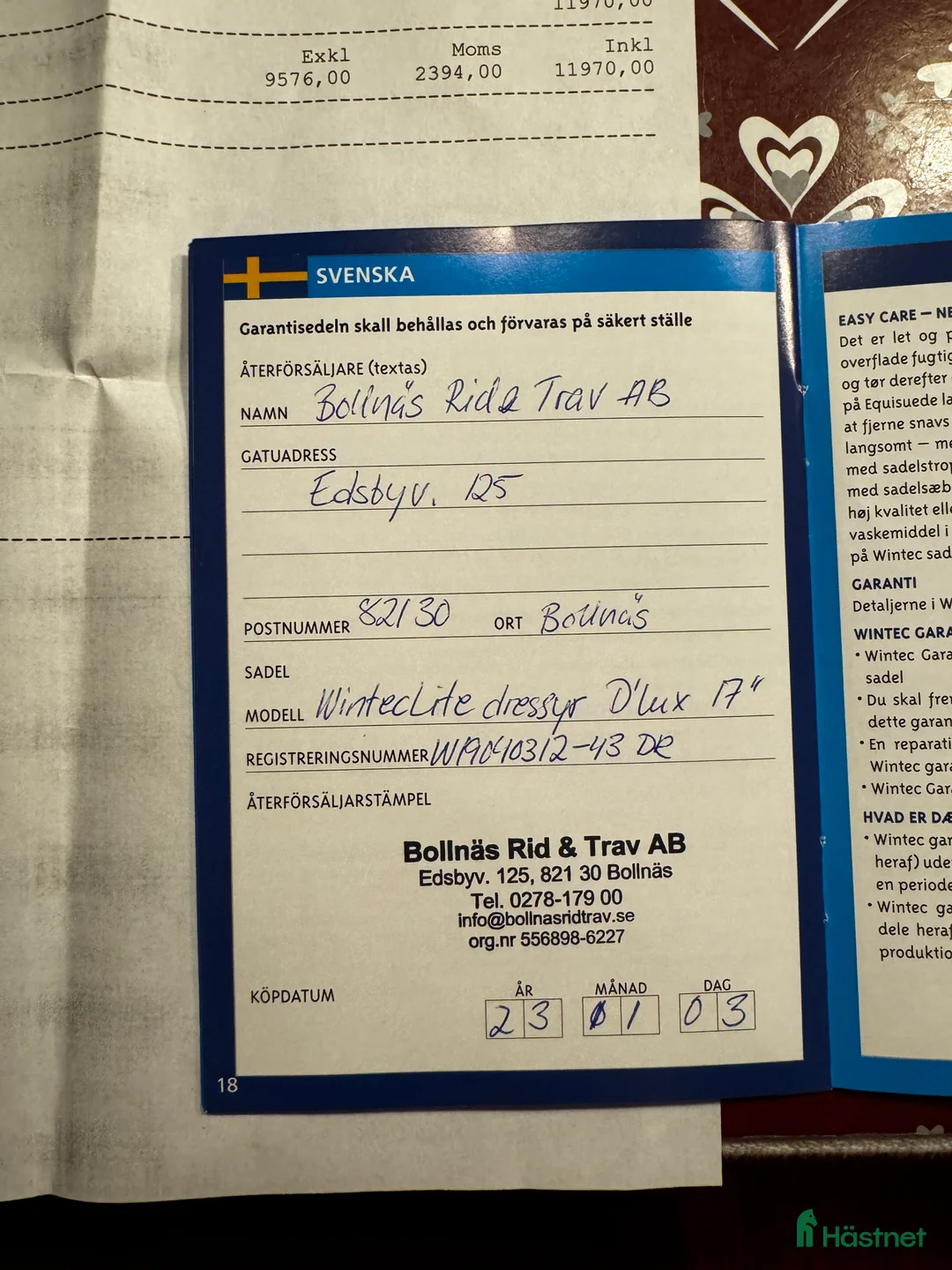 Sadlar hästutrustning till salu: Fin dressyrsadel i Bollnäs - Annons 7