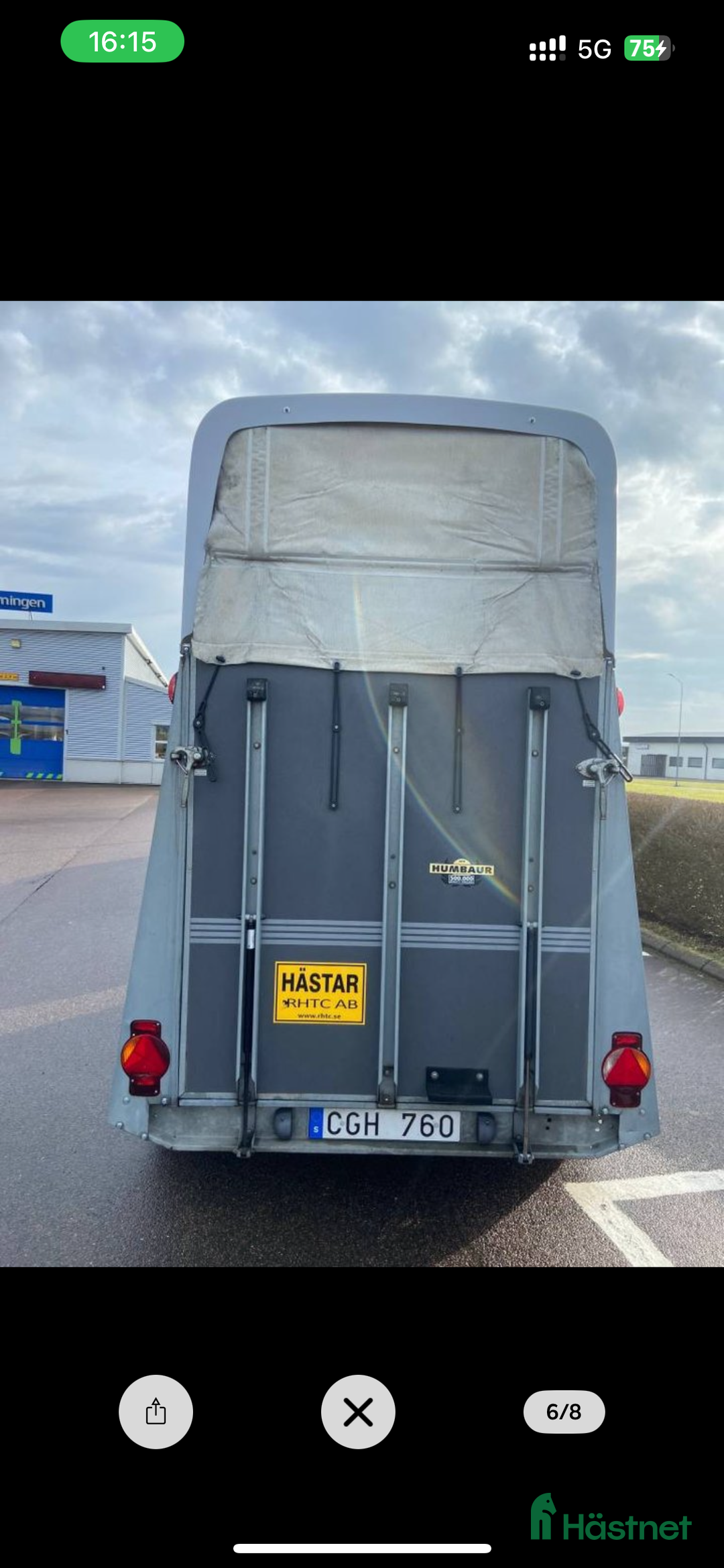 Hästtransporter  fordon & transport till salu: Humbaur singel i Jönköping - Annons 2