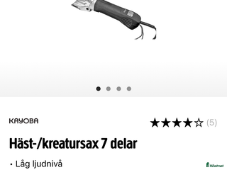 Övrig Hästutrustning hästutrustning till salu: Helt Ny Klippmaskin i Helsingborg - Annons 2