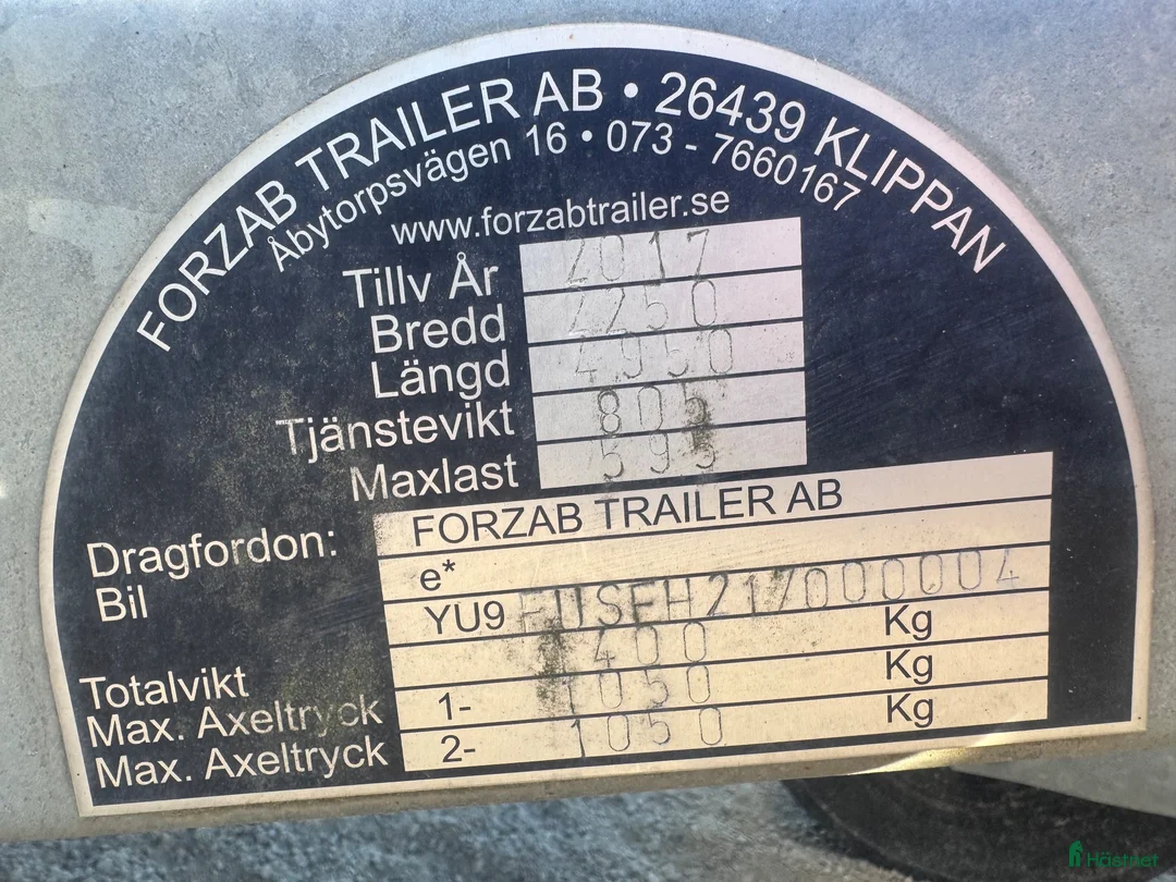 Hästtransporter  fordon & transport till salu: Mkt fin Forzab - Annons 8