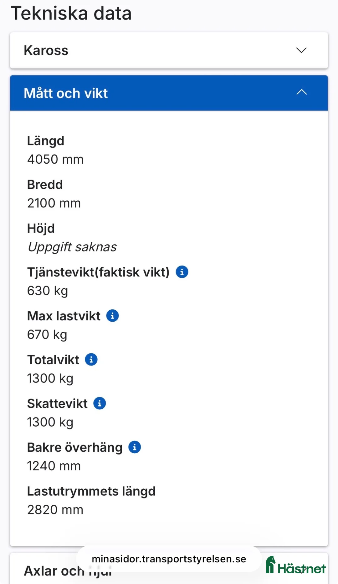 Hästtransporter  fordon & transport till salu: Smidigt B-kortssläp med hög lastvikt - Annons 2