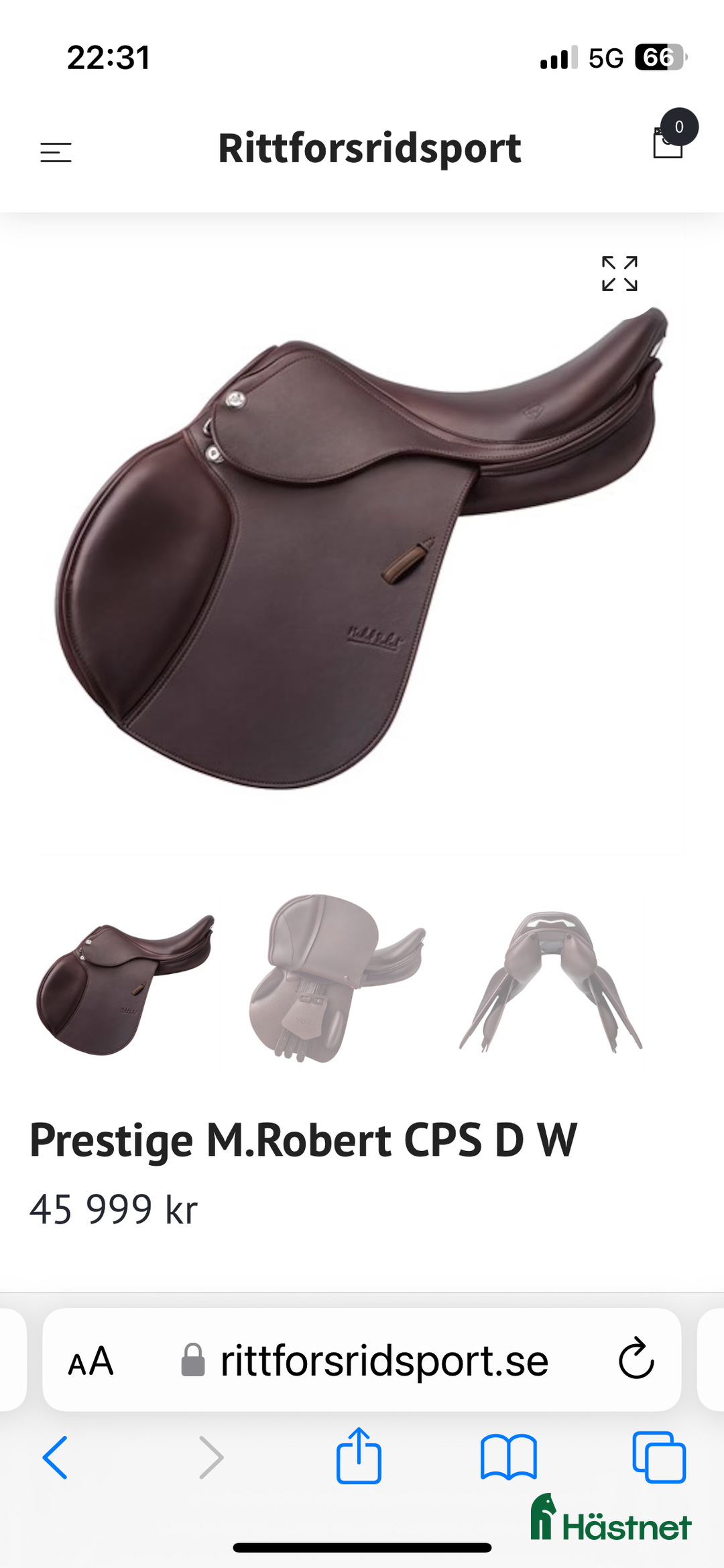 Sadlar hästutrustning till salu: Michel Robert CPS i NYSKICK! i Kumla - Annons 1