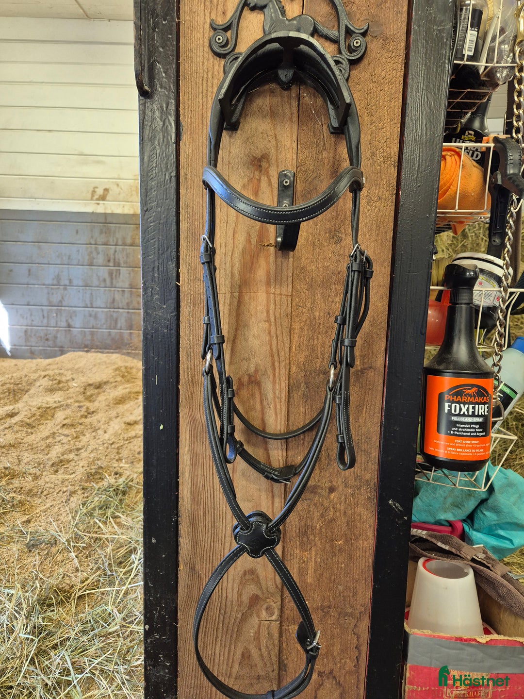 Träns hästutrustning till salu: Träns, pannband, bett och nosgrimma svart läder i Ullånger - Annons 2