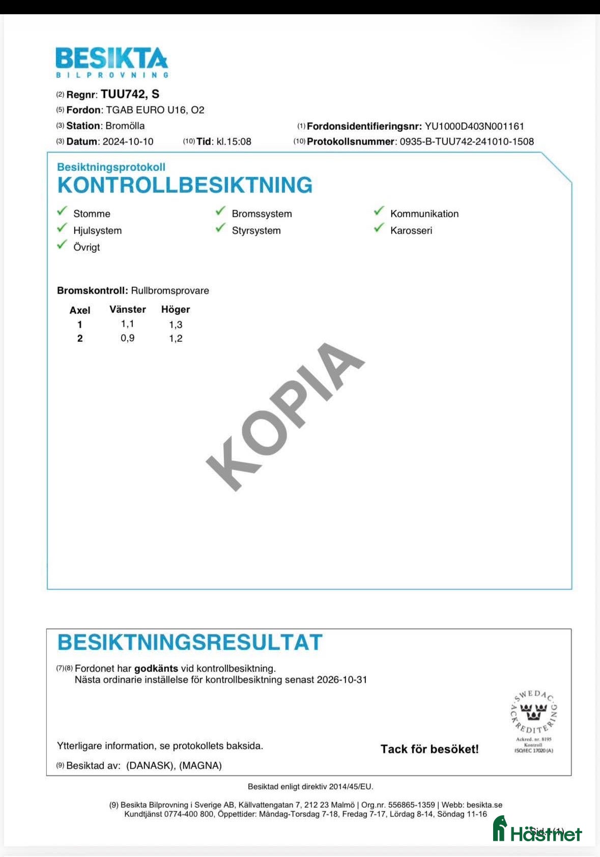 Hästtransporter  fordon & transport till salu: Transport,frontutlastning,nya väggar,frontläm - Annons 7