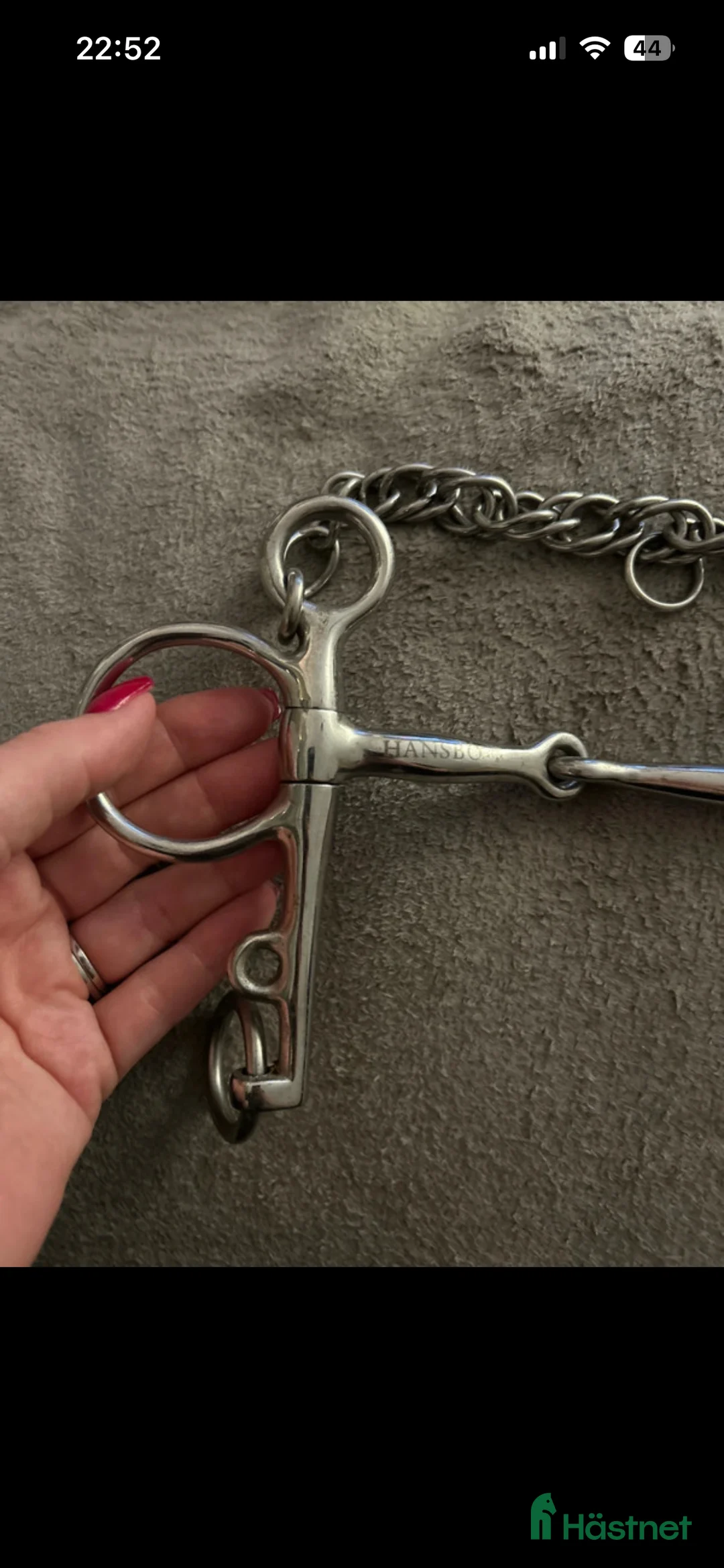 Bett hästutrustning till salu: Tvådelat pelhambett 12,5 från Hansbo i Löddeköpinge - Annons 2