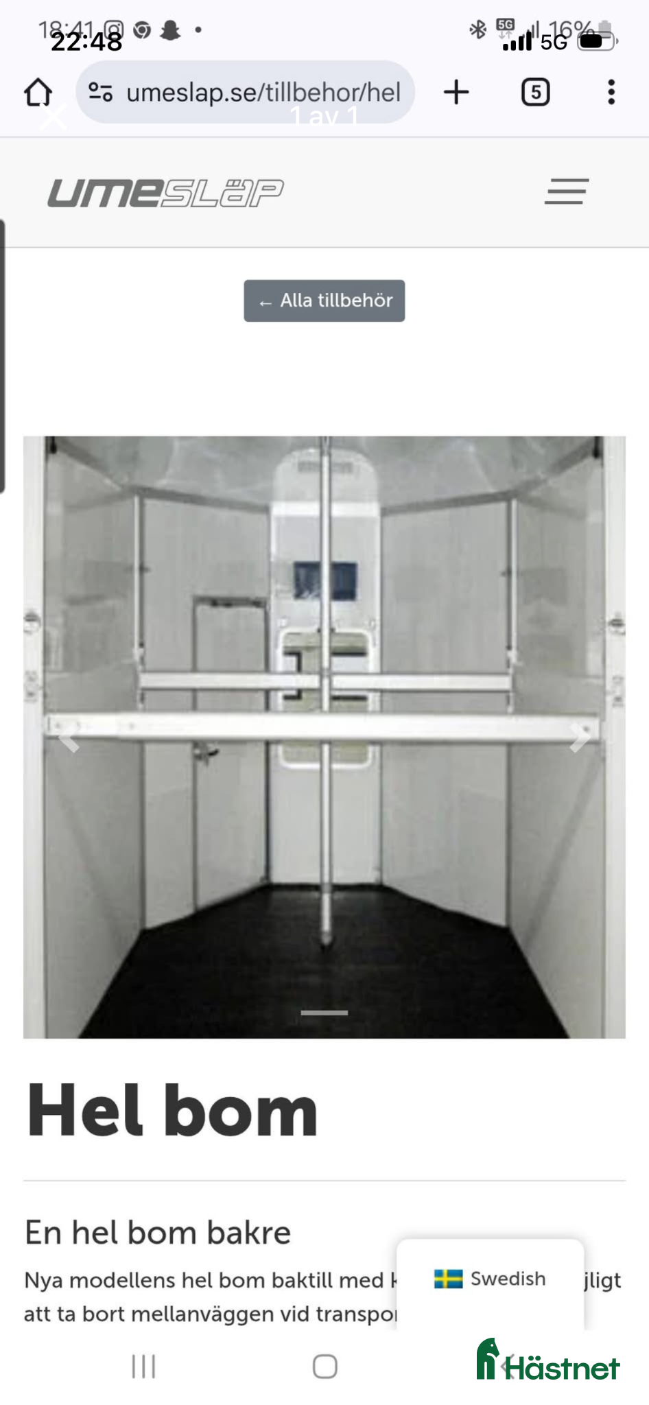 Övrig utrustning övrig utrustning till salu: Helbom- Umesläpet. - Annons 11