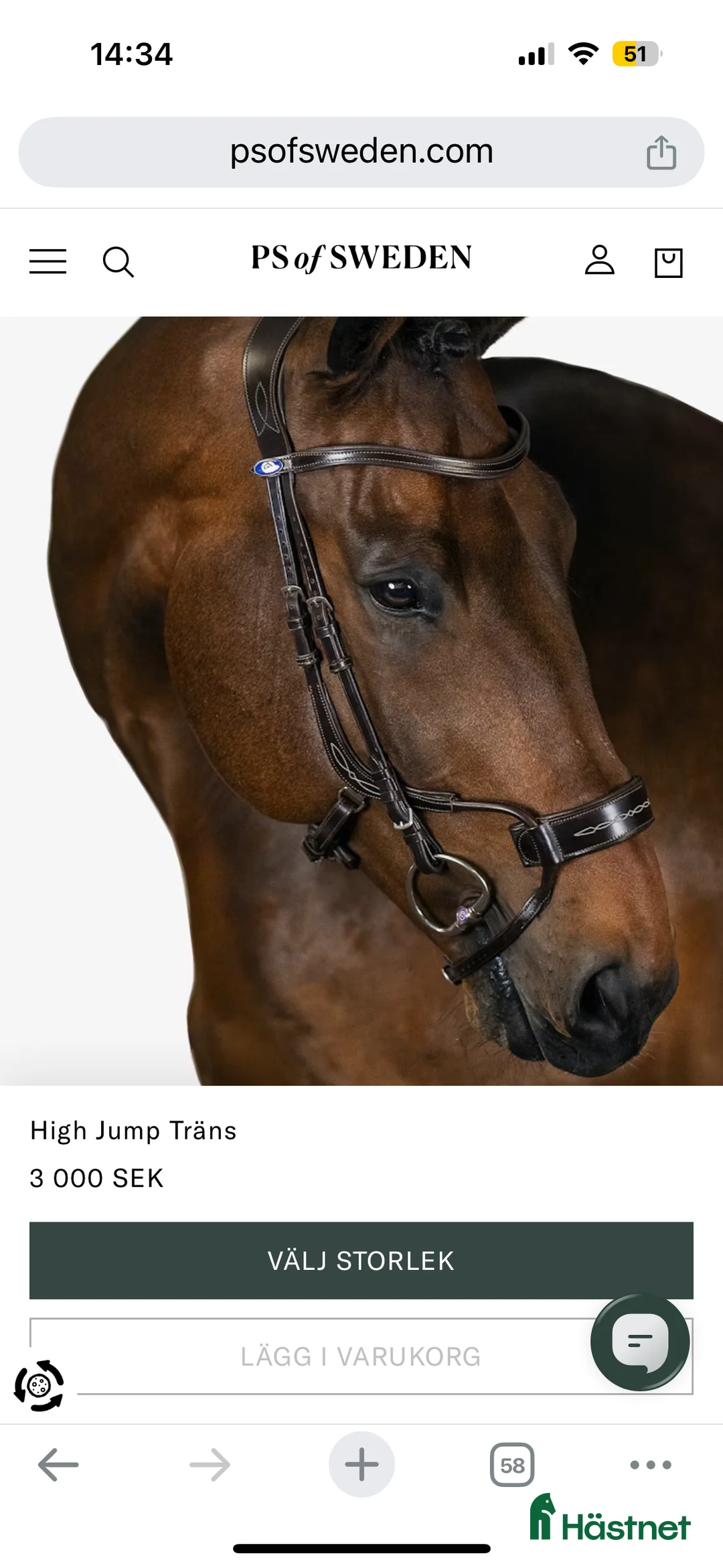 Träns hästutrustning till salu: Ps träns  i Malung - Annons 1