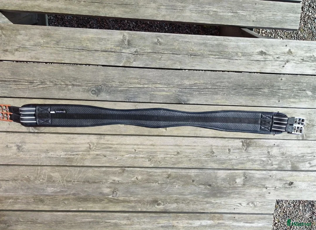 Sadeltillbehör hästutrustning till salu: Svart sadelgjord 130cm  - Annons 1