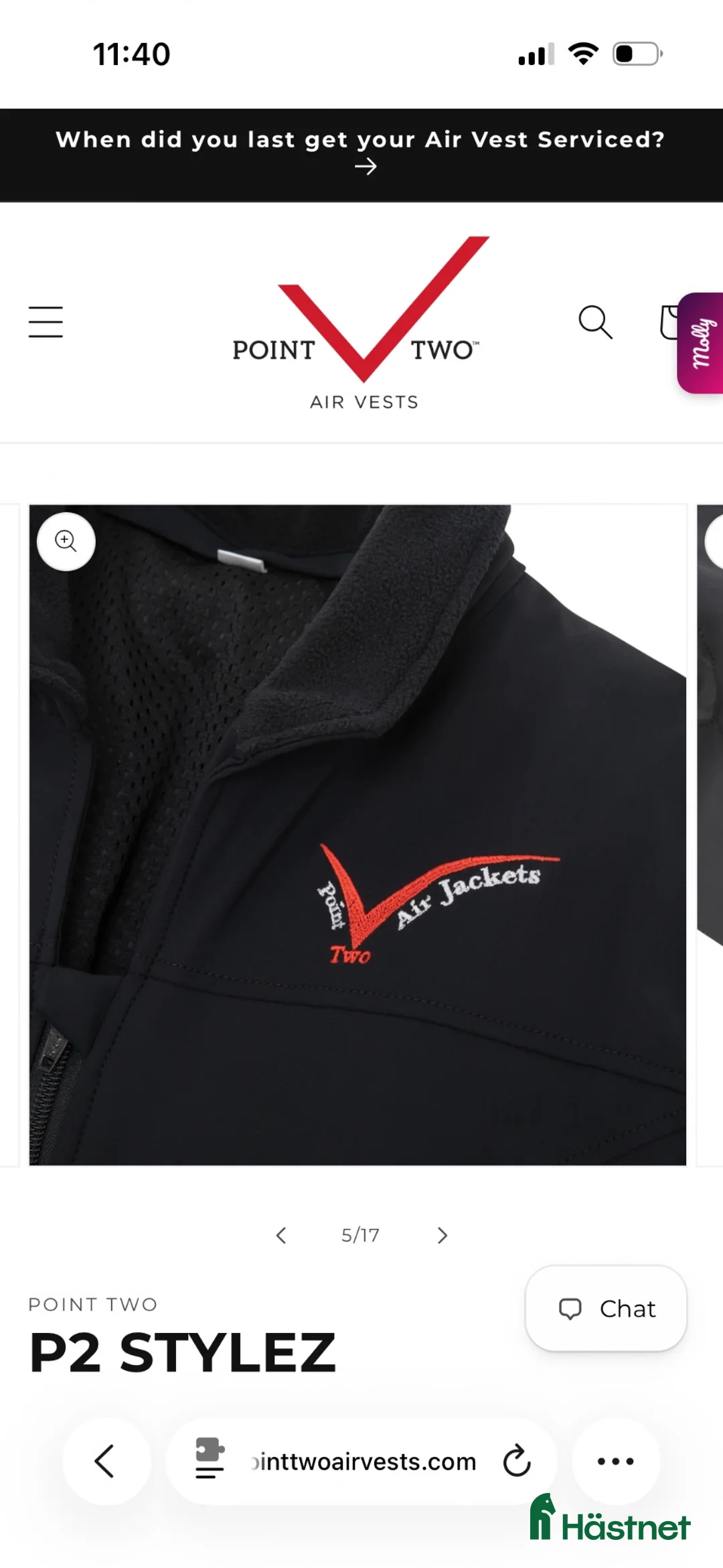 Säkerhetsvästar ryttarutrustning till salu: Point two softshell airbag väst - Annons 2