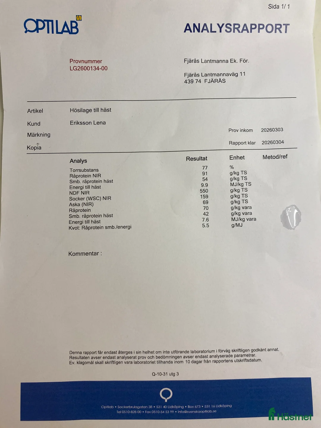  hästservice finnes: Hösilage - Annons 2