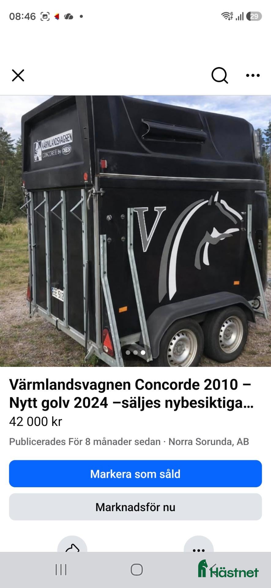 Hästtransporter  fordon & transport till salu: 🔥 PRISSÄNKT – VÄRMLANDSVAGNEN CONCOR–SNABB AFFÄR  - Annons 6