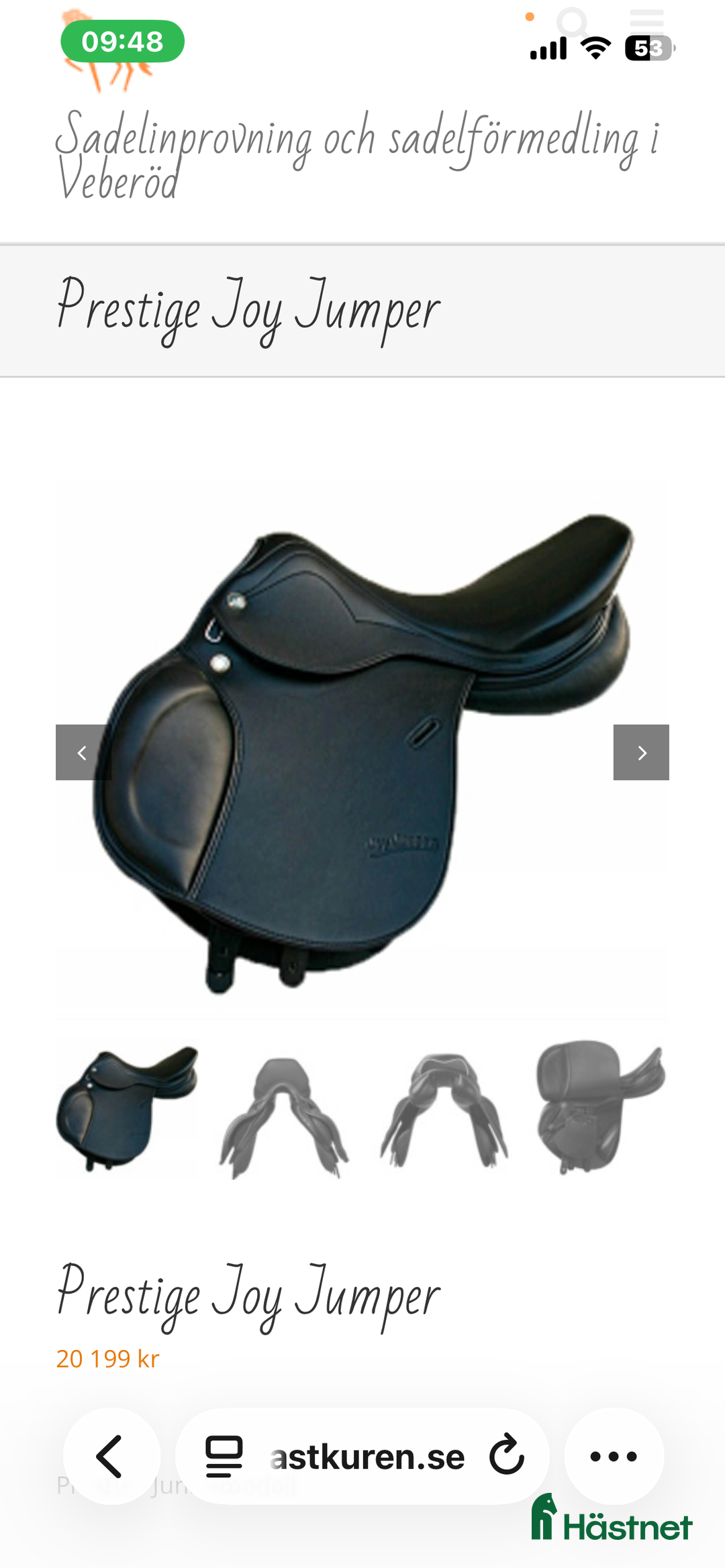 Sadlar hästutrustning till salu: Prestige Joy jumper hoppsadel i Västerås - Annons 5