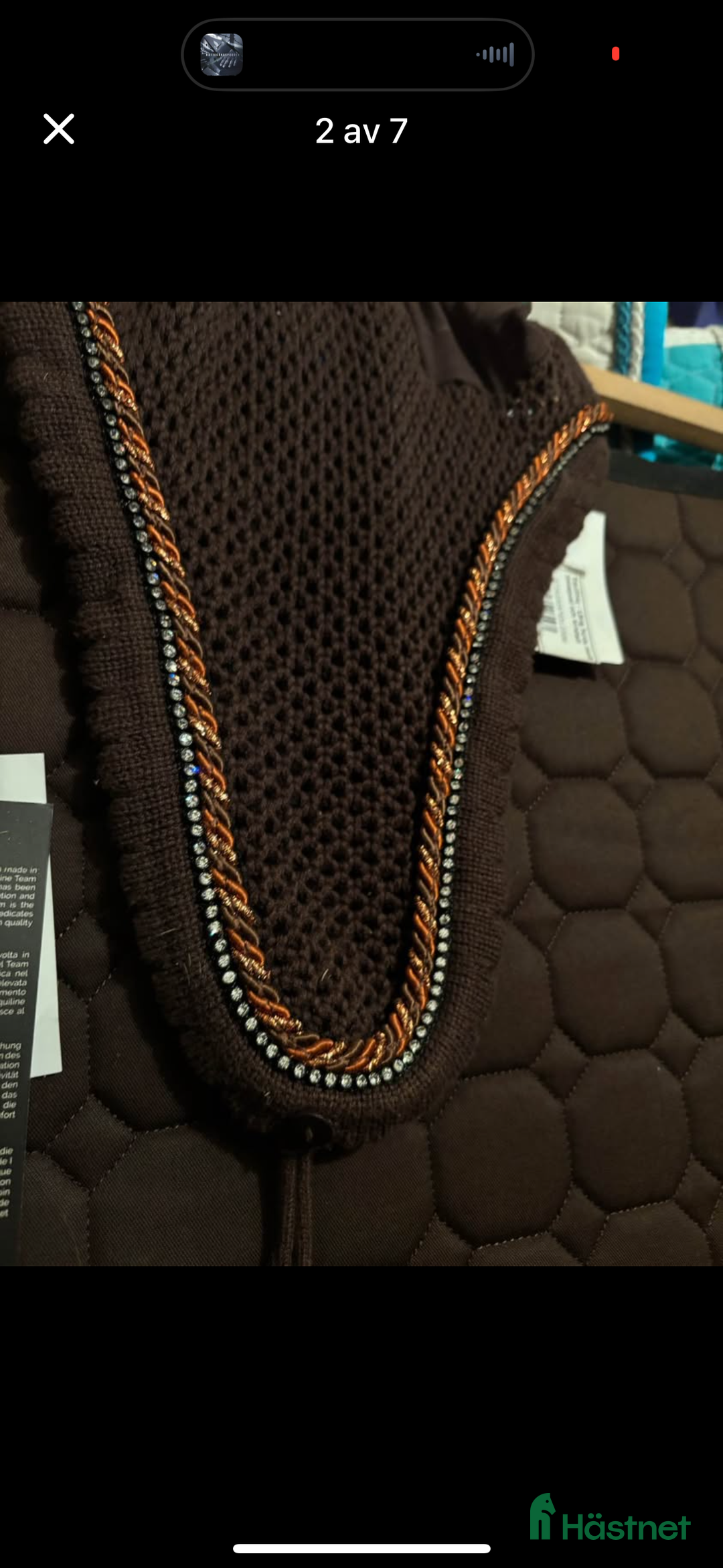 Schabrak & Vojlockar hästutrustning till salu: NYTT !! Equiline set schabrak o luva i Vingåker - Annons 2