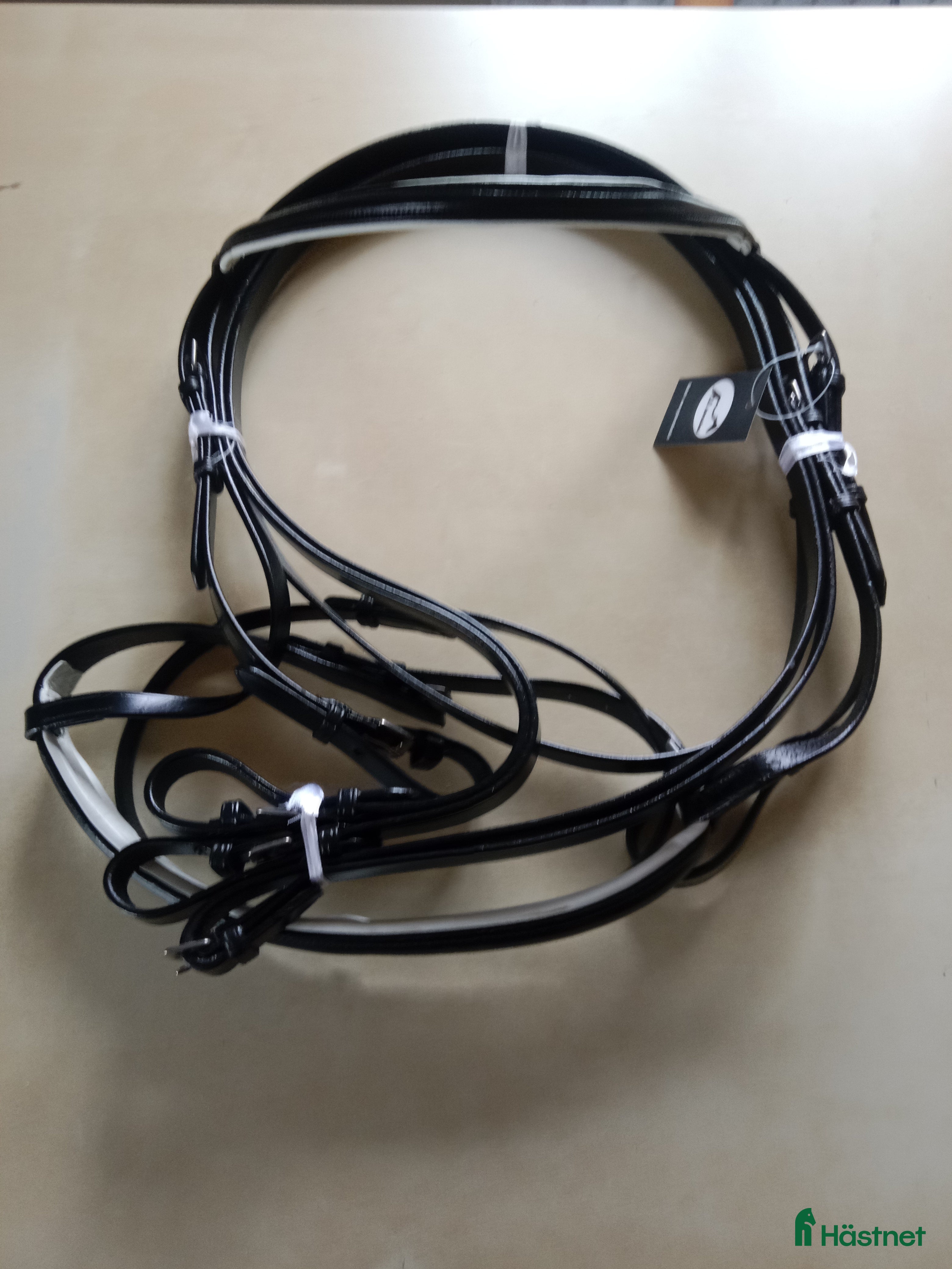 Träns hästutrustning 🐴 Träns med engelsk nosgrimma – Full – Svart – NY - Annons 8