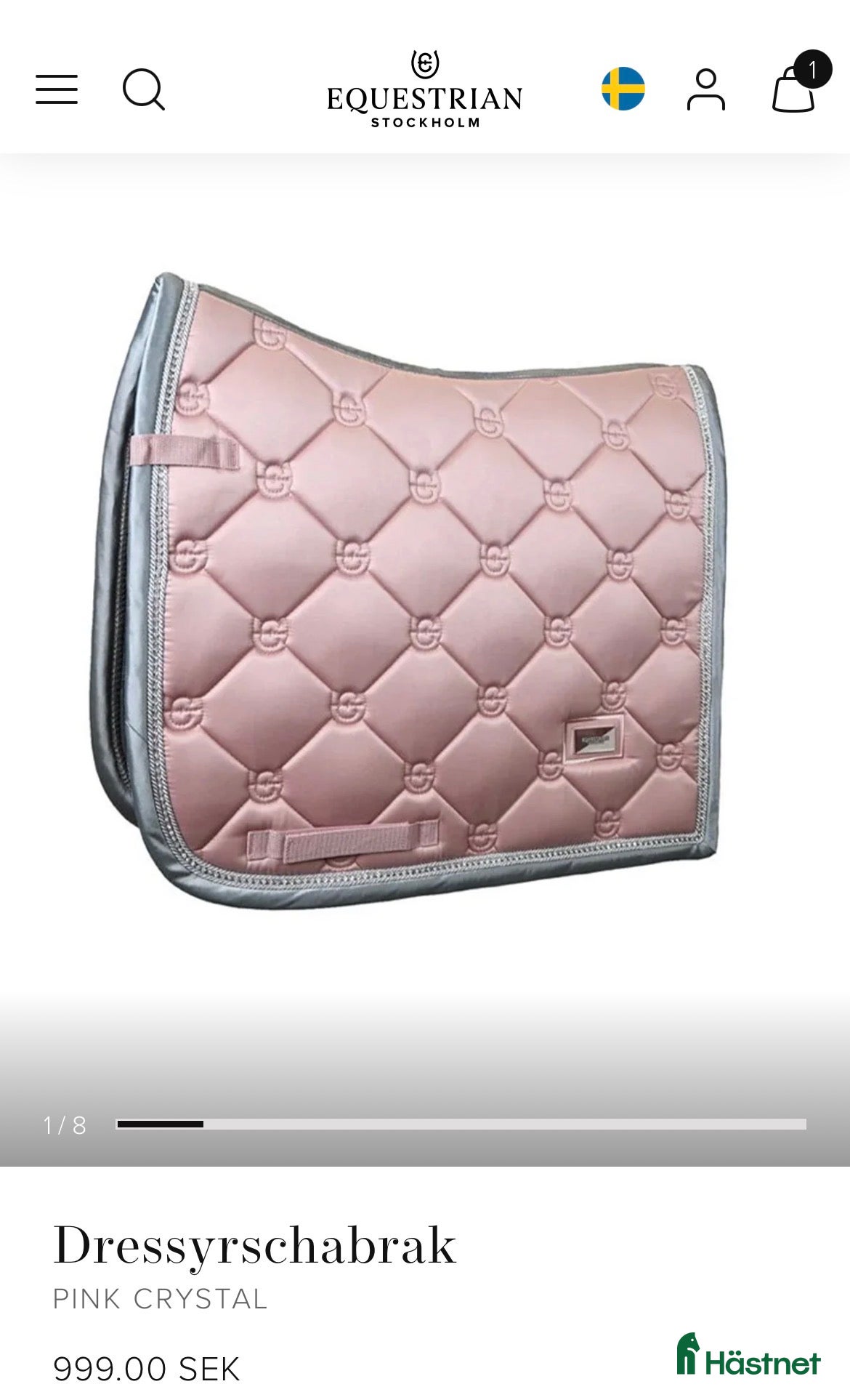 Schabrak & Vojlockar hästutrustning till salu: Pink crystal schabrak ES - Annons 1