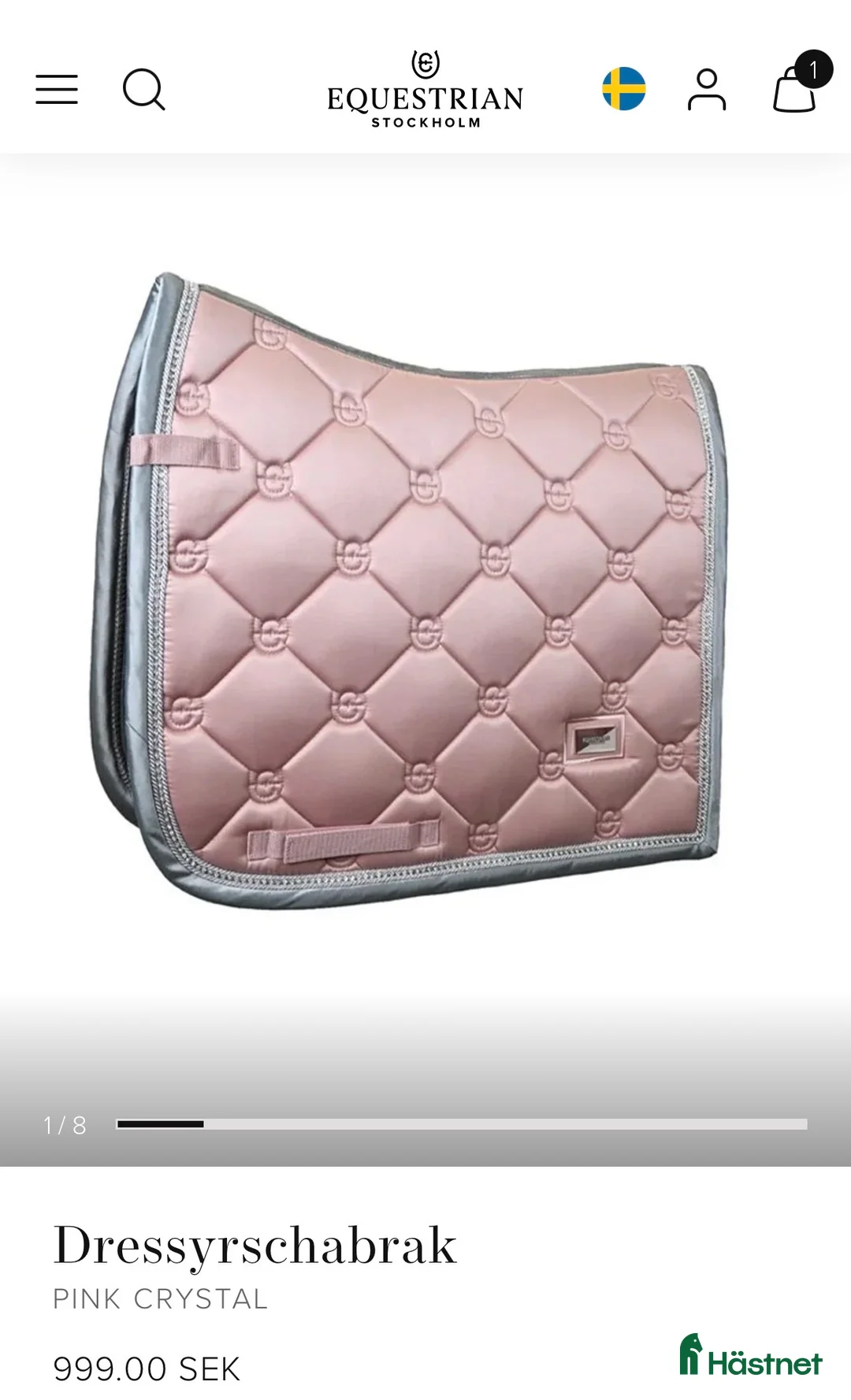 Schabrak & Vojlockar hästutrustning till salu: Pink crystal schabrak ES - Annons 1