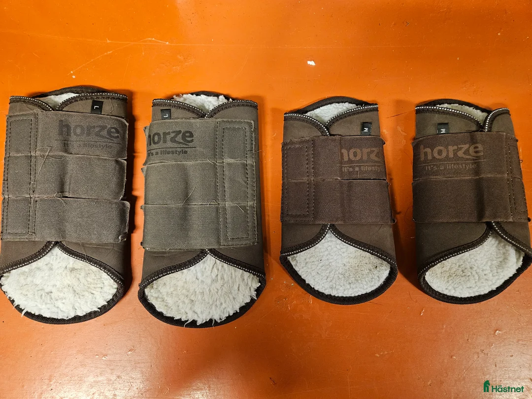 Benskydd hästutrustning till salu: Teddyfodrade benskydd från Horze - Annons 1