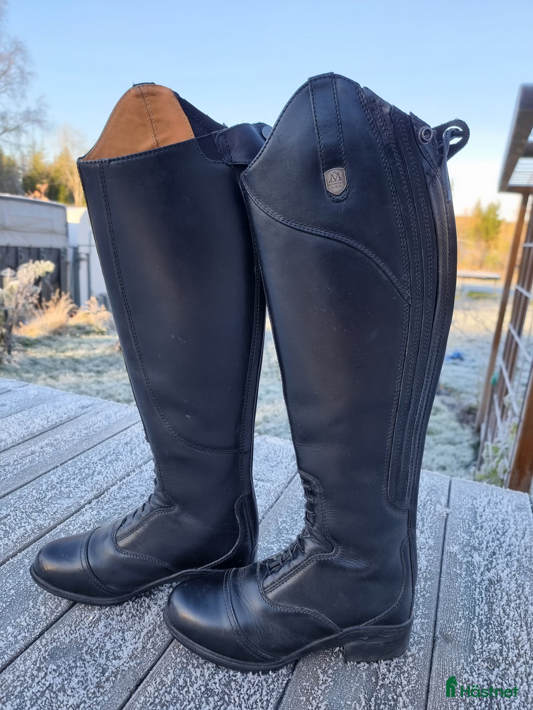 Ridstövlar ryttarutrustning till salu: Nya läderridstövlar Mountain horse i Vänersborg - Annons 1