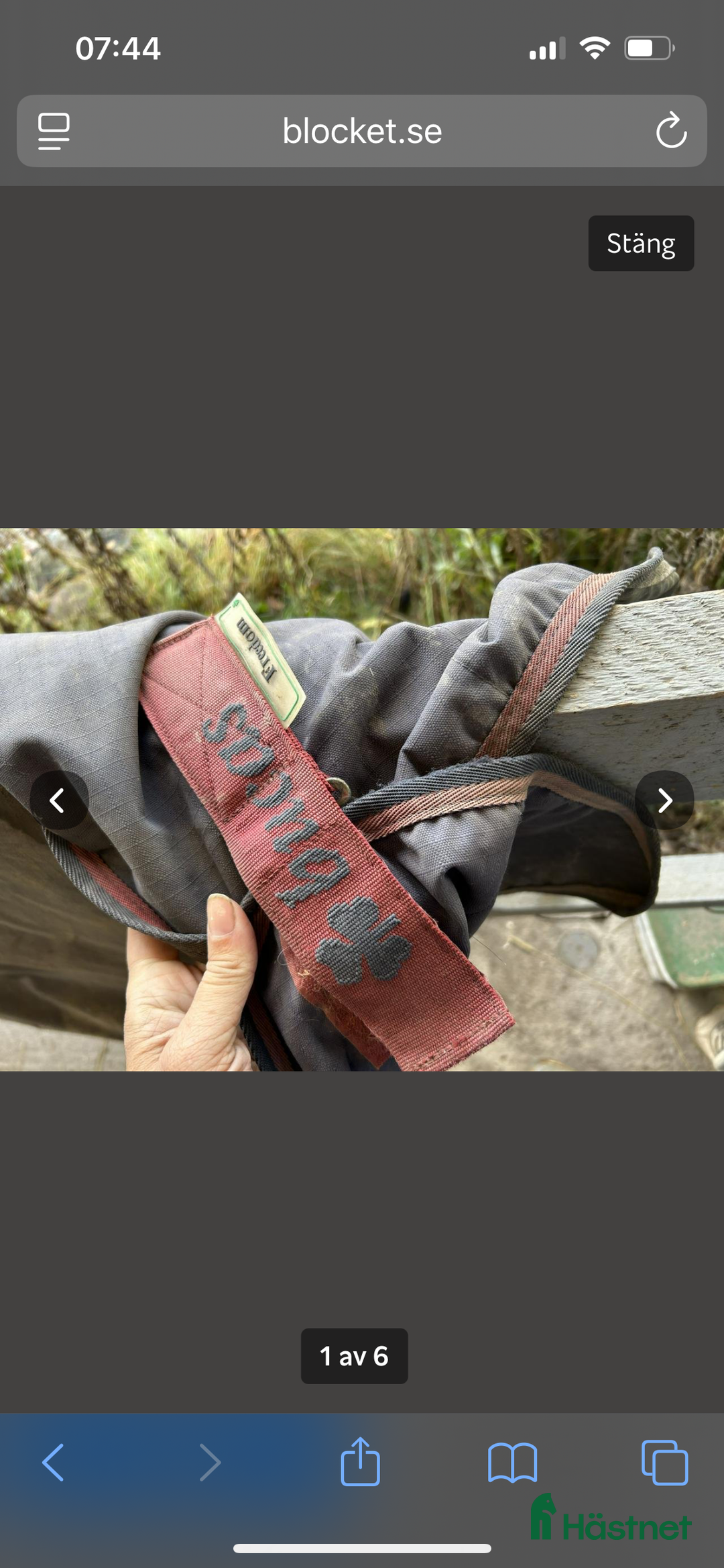 Täcken hästutrustning till salu: Bucas slitet regntäcke  i Söderhamn - Annons 1