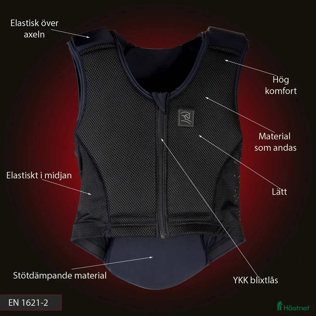 Säkerhetsvästar ryttarutrustning till salu: Säkerhetsväst Heimer Safe Light Vuxen storlek S  i Hanaskog - Annons 6