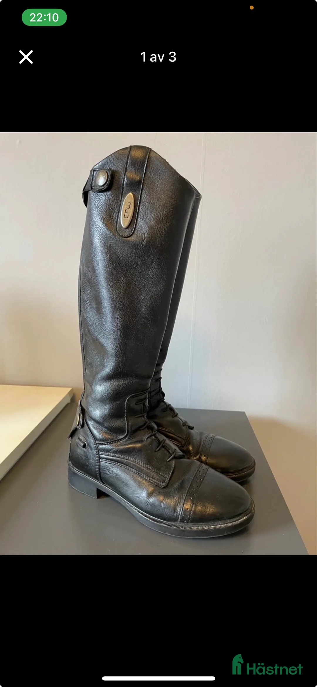 Ridstövlar ryttarutrustning till salu: Ridstövlar CRW i Kiruna - Annons 1