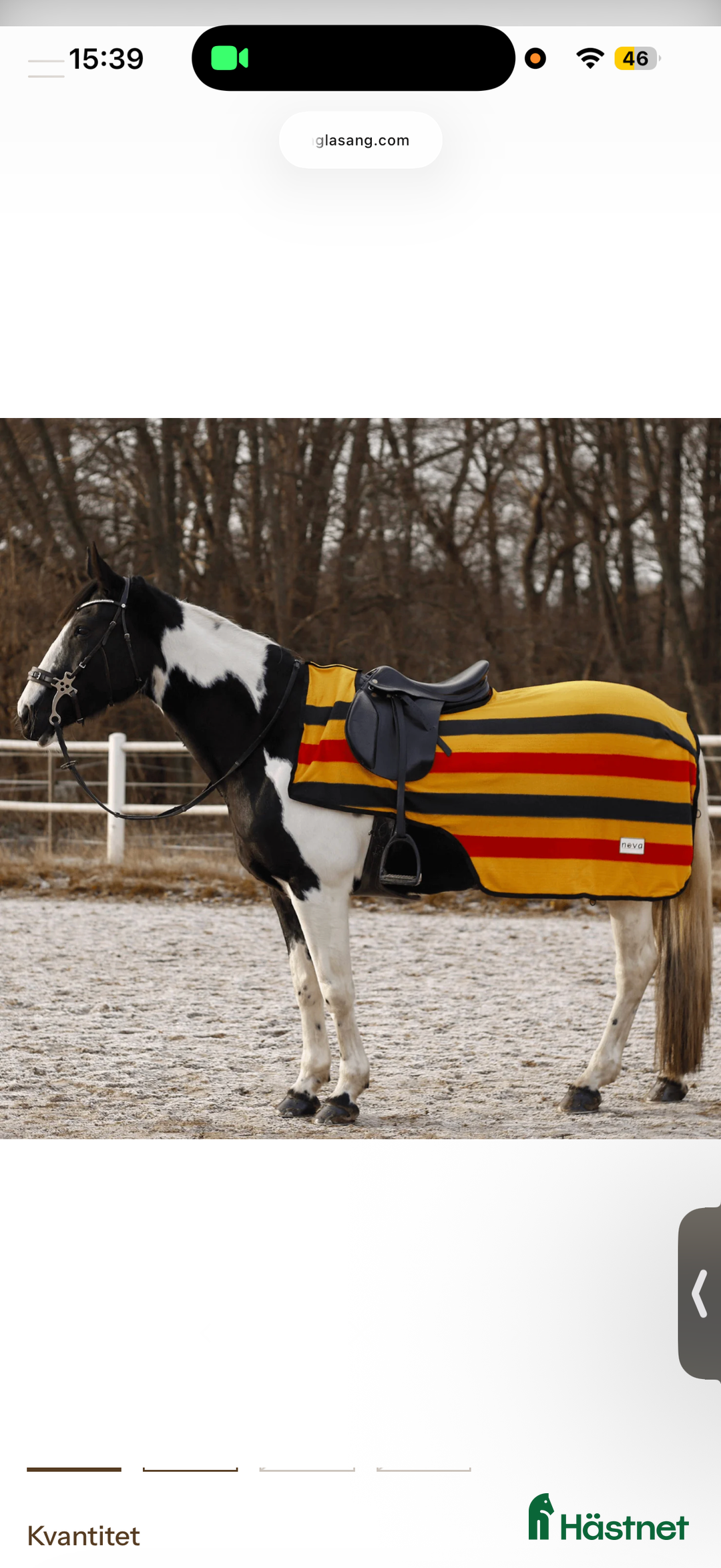 Täcken hästutrustning till salu: Skritt täcke Golden Stripe från NOVA i Tävelsås - Annons 1