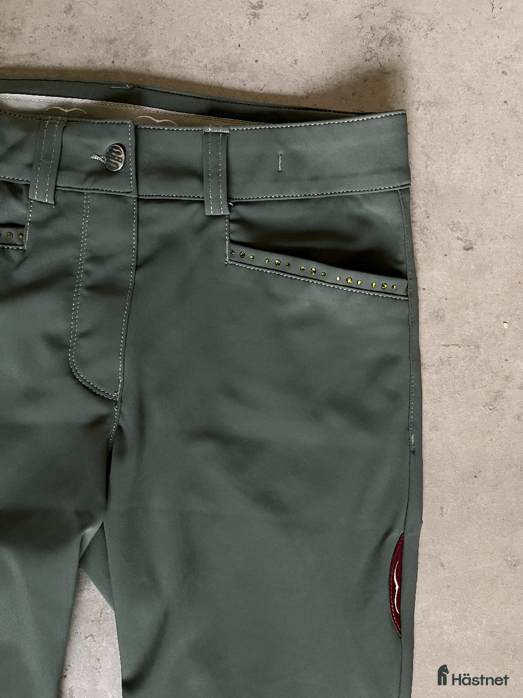 Ridbyxor ryttarutrustning till salu: Animo gröna ridbyxor i Umeå - Annons 3