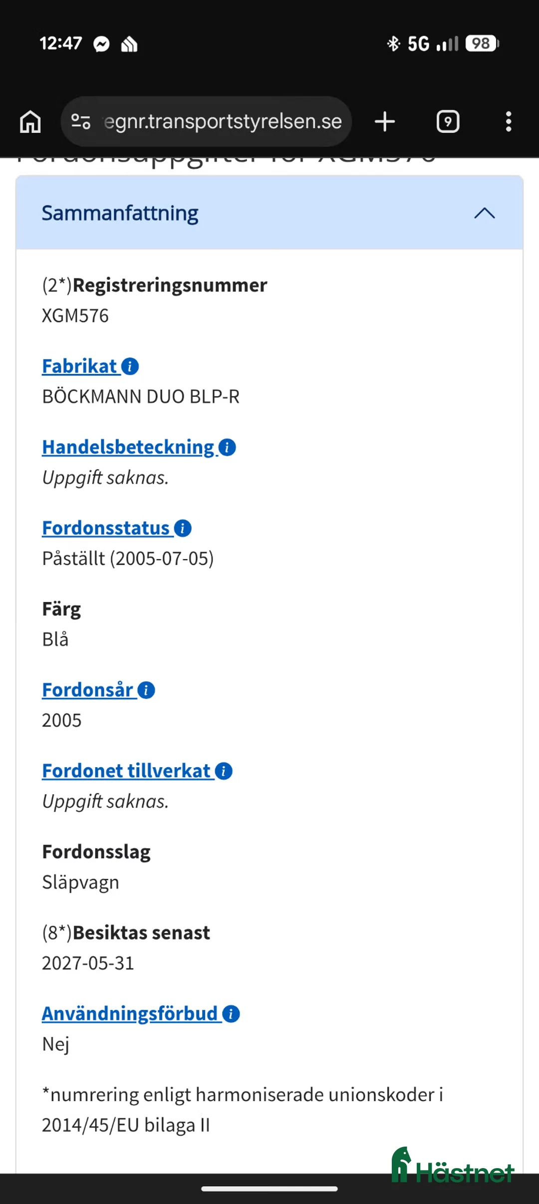 Hästtransporter  fordon & transport till salu: Böckmann Duo - Annons 6