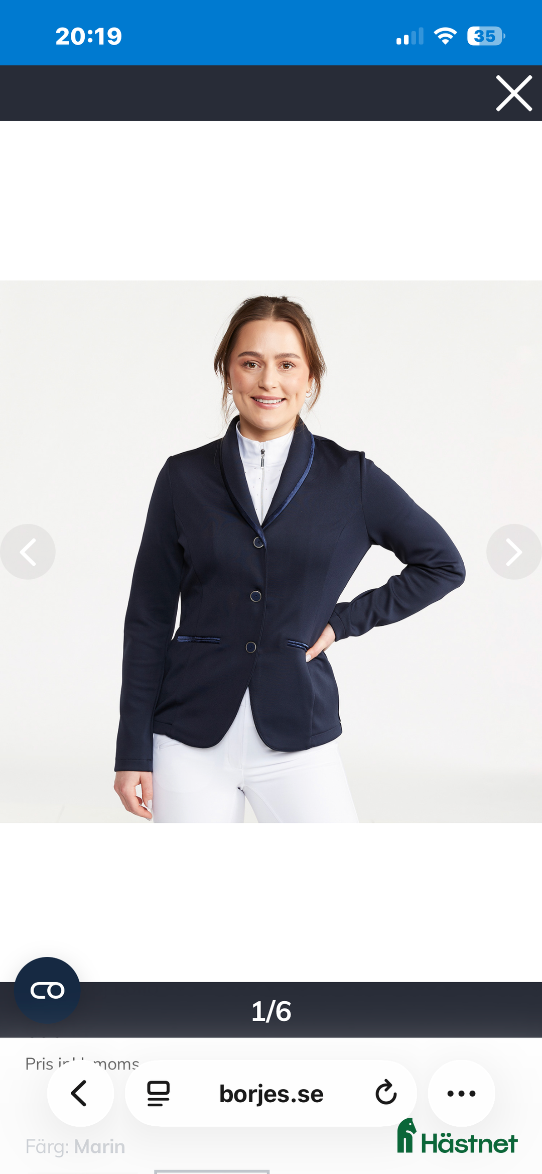 Jackor & Kavajer ryttarutrustning till salu: Fin kavaj! i Jät - Annons 1